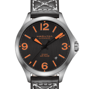 Black Leather Aviation Auto 42mm H76525751 Hamilton
