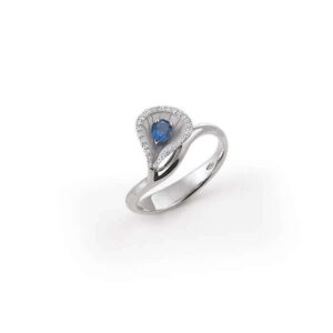 Engagement Anniversary Ring Sapphire Blue Nigan2196w Gift