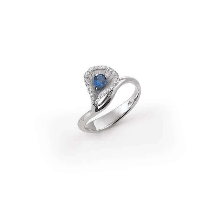 Annamaria Cammilli Engagement Anniversary Ring Sapphire Blue Nigan2196w Gift Anniversario 2