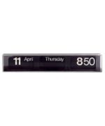 Clock Dator 60 Horizontal Black D60on Solari Lineadesign Orologio 5