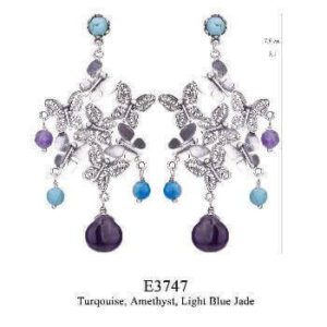 Eden Butterflies Chandelier E3747 Yvone Christa Earrings