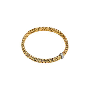 Solo Flexible 18K Gold Bracelet With Washer. 620b R Fope FOPE 4