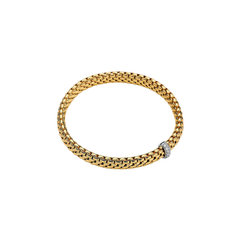 Vendome Bracelet With Gold And Diamond Washer. 560b Bbr Gb Fope