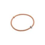 First Diamond And Gold Flexible Bracelet. 745b Bbr Br Fope