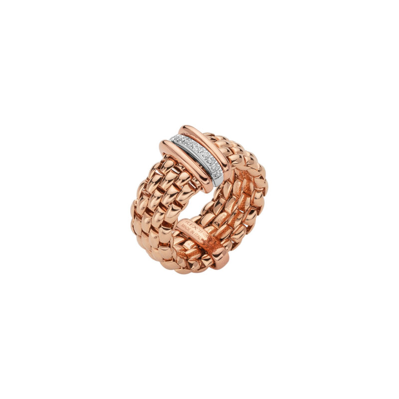 Panorama Diamond Gold Flexible Ring. An587 Bbr Br Fope