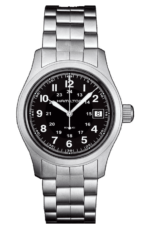 Field Khaki Quartz Steel Watch Black Dial H68411133 Hamilton HAMILTON 5