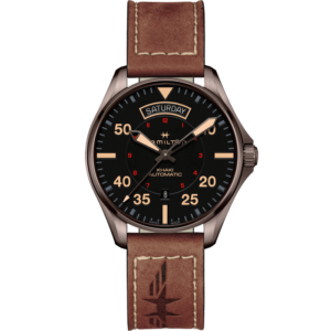 Khaki Aviation Day Date Auto H64605531 Hamilton