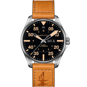 Khaki Aviation Pilot Day Date Auto H64725531 Hamilton