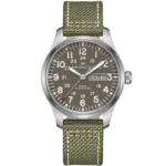 Khaki Field Day Date H70535081 Hamilton HAMILTON 9