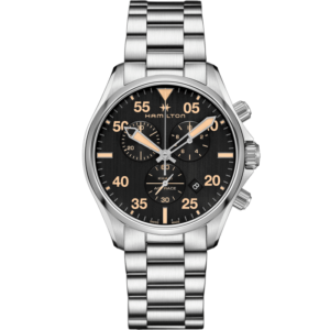 Khaki Aviation Pilot Chrono Quartz H76722131 Hamilton