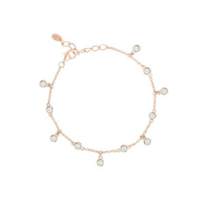 Rosé Chain And Zircons Bracelet 533316 Mabina