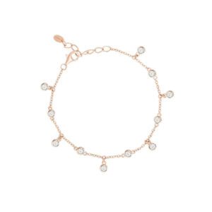 Rosé Chain And Zircons Bracelet 533316 Mabina Bracciale