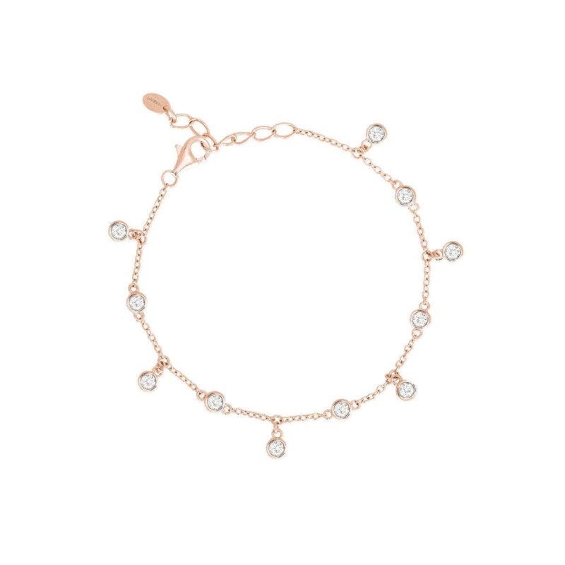Rosé Chain And Zircons Bracelet 533316 Mabina Bracciale 2