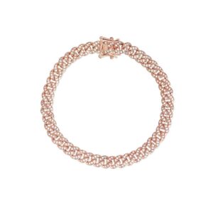 Mesh Bracelet With Cubic Zirconia Rosé 533333 Mabina