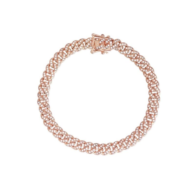 Mesh Bracelet With Cubic Zirconia Rosé 533333 Mabina Bracciale 2