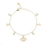 Gold Chain And Zircons Bracelet 533343 Mabina Bracciale 5