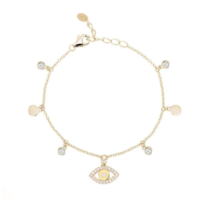 Gold Chain And Zircons Bracelet 533343 Mabina Bracciale 2