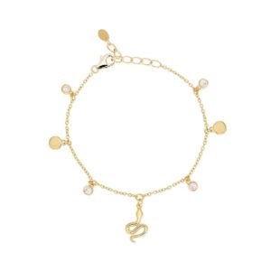 Gold Chain And Zircons Bracelet 533343 Mabina Bracciale 4