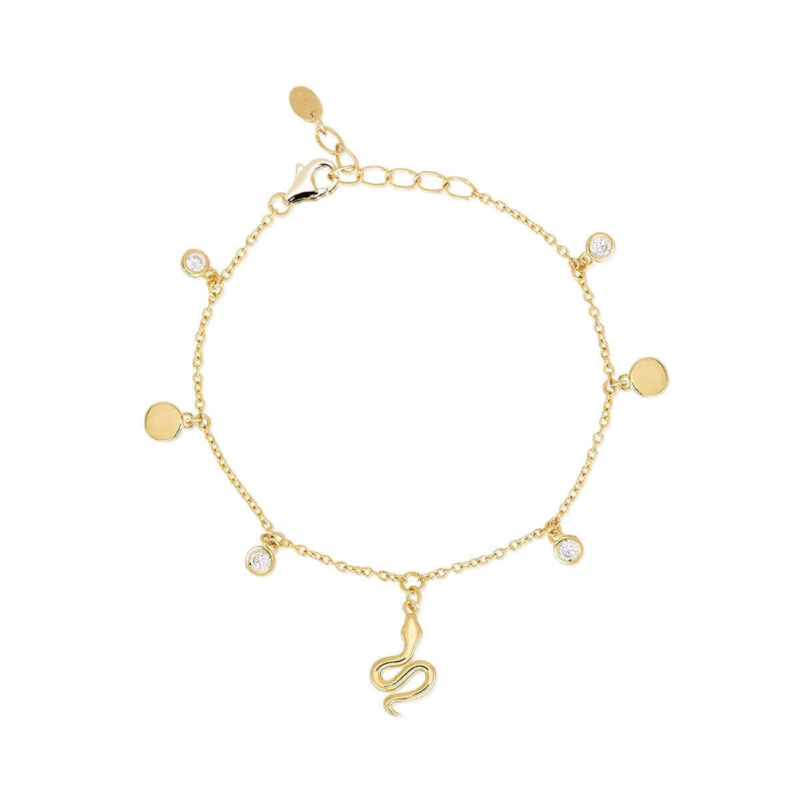 Gold Chain And Zircons Bracelet 533345 Mabina Bracciale 2