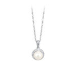 Necklace Chain With Pearl And Zircons 553018 Mabina Collana 5