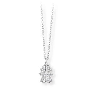 Necklace Chain With Rosy Inserts 553219 Mabina Collana 4
