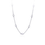 Chain And Zircons Necklace 553217 Mabina Collana 5