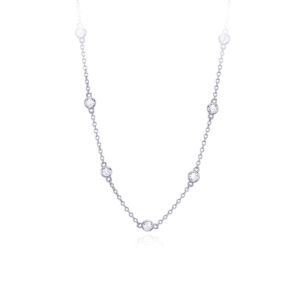 Chain And Zircons Necklace 553217 Mabina