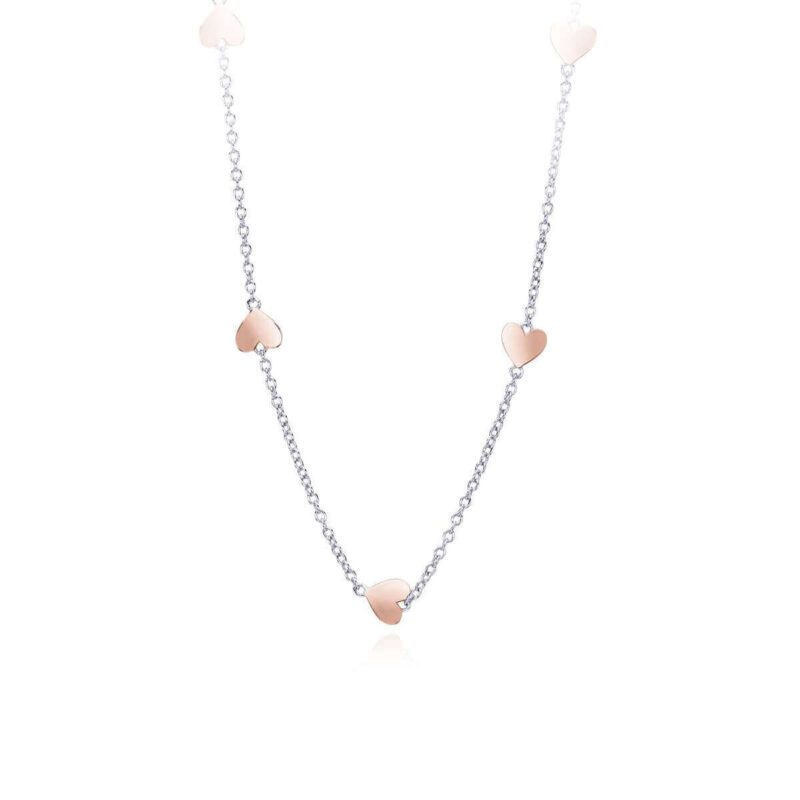 Necklace Chain With Rosy Inserts 553219 Mabina Collana 2