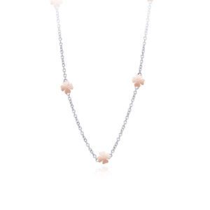 Necklace Chain With Rosy Inserts 553221 Mabina Collana