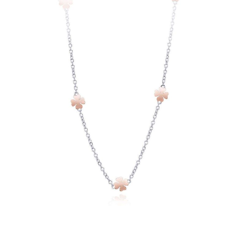 Necklace Chain With Rosy Inserts 553221 Mabina Collana 2