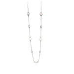 Zircons And Pearls Chain Necklace 553230 Mabina Collana 5