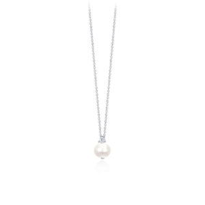 Necklace Chain With Pearl And Zircons 553282 Mabina