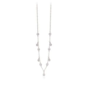 Chain And Zircons Necklace 553306 Mabina Collana