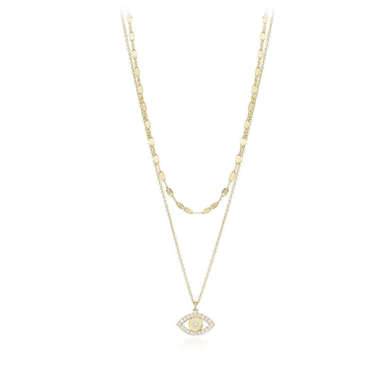 Gold Chain And Pendant Necklace 553316 Mabina
