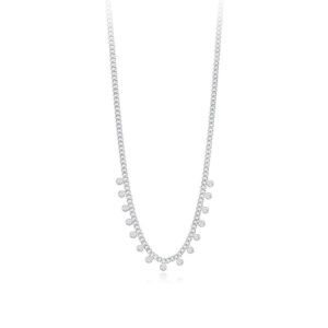 Mesh Necklace With Zircons 553321 Mabina Collana 3