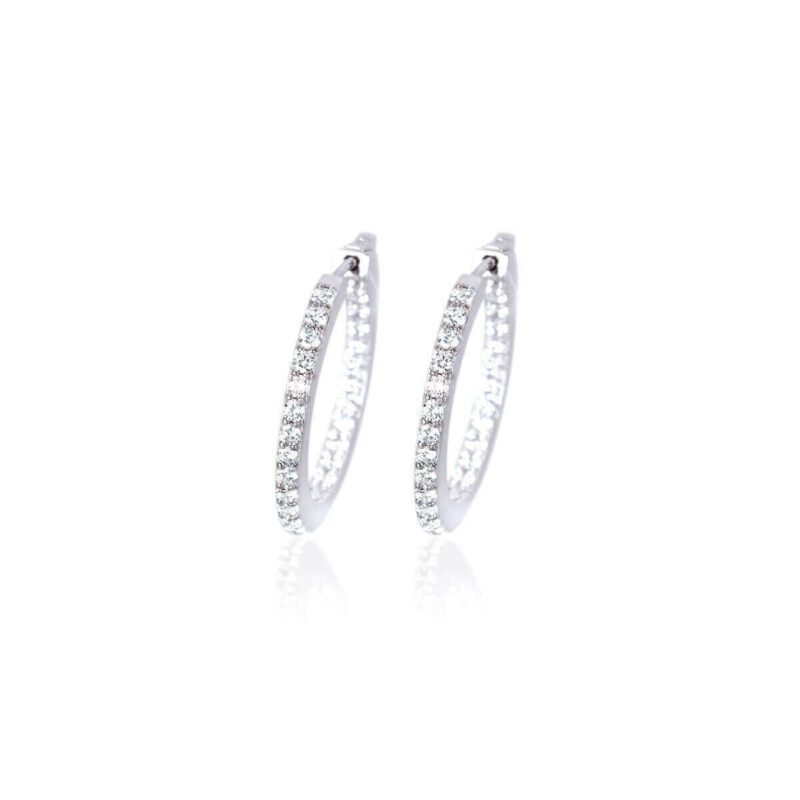Zircons Circle Earrings 563138 Mabina MABINA 2