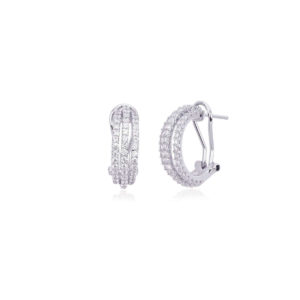 Zircons Circle Earrings 563174 Mabina