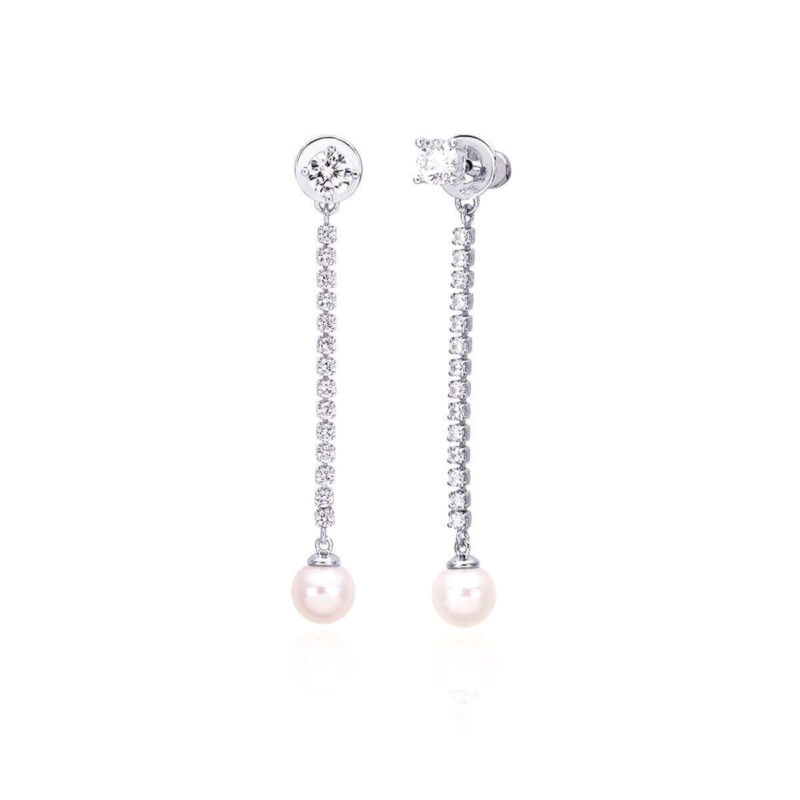 Earrings Pearls And Cubic Zirconia 563193 Mabina MABINA 2