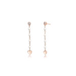 Rosé Beads And Cubic Zirconia Earrings 563275 Mabina MABINA 5