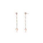 Rosé Beads And Cubic Zirconia Earrings 563275 Mabina MABINA 5