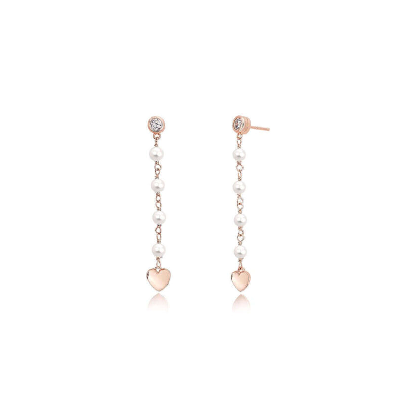 Rosé Beads And Cubic Zirconia Earrings 563275 Mabina MABINA 2