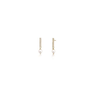Gold Bead Pendant Earrings 563309 Mabina MABINA 4