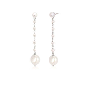 Earrings Pearls And Cubic Zirconia Gold 563290 Mabina MABINA 4