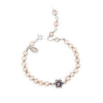 Rose On Knotted Pearls Bracelets B4192 Yvone Christa Bracelets 5