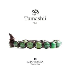 Tamashii Bracelets Green Striated Agate Bhs900-140 TAMASHII