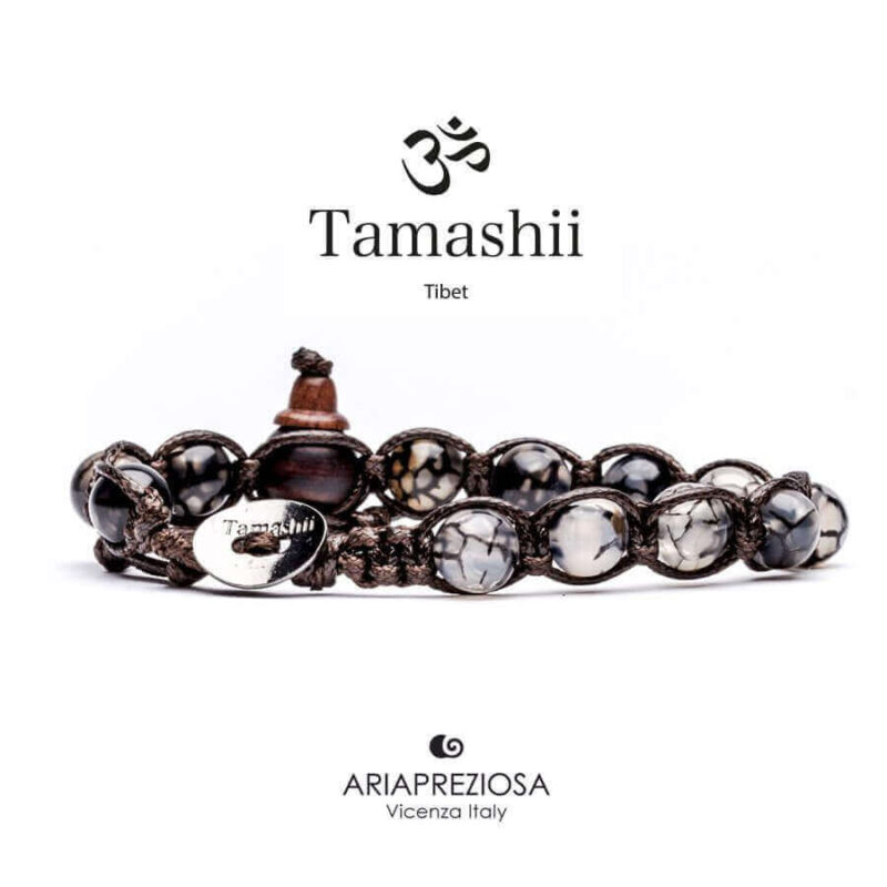 Tamashii Bracelets Gray Agate Cracked Bhs900-56 Bracciali 2