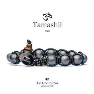 Tamashii Bracelets Agate Satin Hematite Bhs900-71 Bracciali