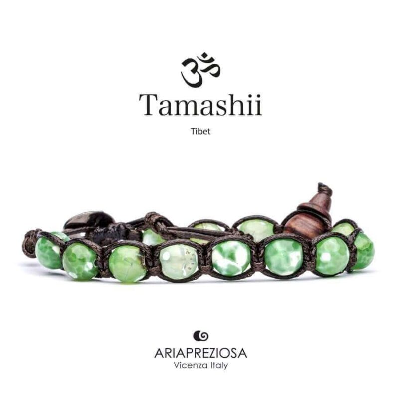 Tamashii Bracelets Green Agate Cracked Bhs900-74