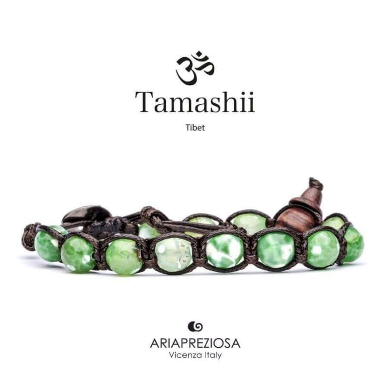 Tamashii Bracelets Green Agate Cracked Bhs900-74 Bracciali 2