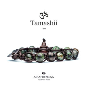 Tamashii Bracelets Green Agate Cracked Bhs900-74